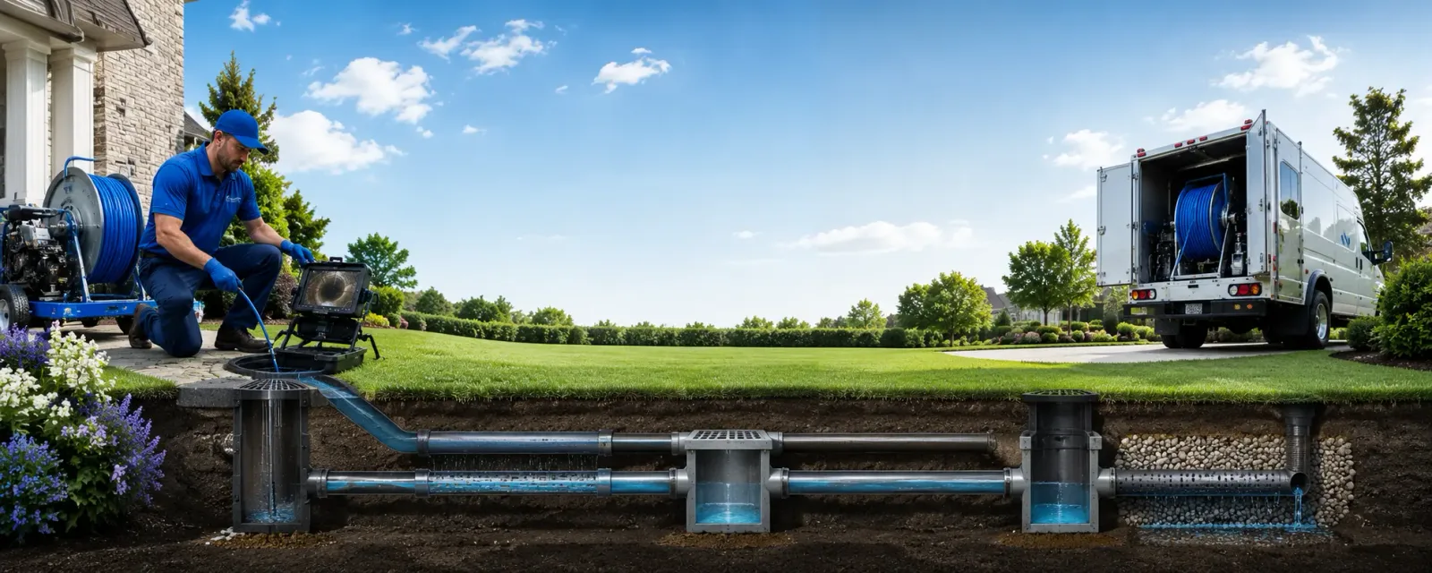 Outdoor drain cleaning information for West Harrison, IN